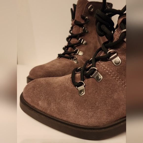 Lucky Brand Dareek leather combat boots in Falcon gray size 9 - Picture 8 of 14